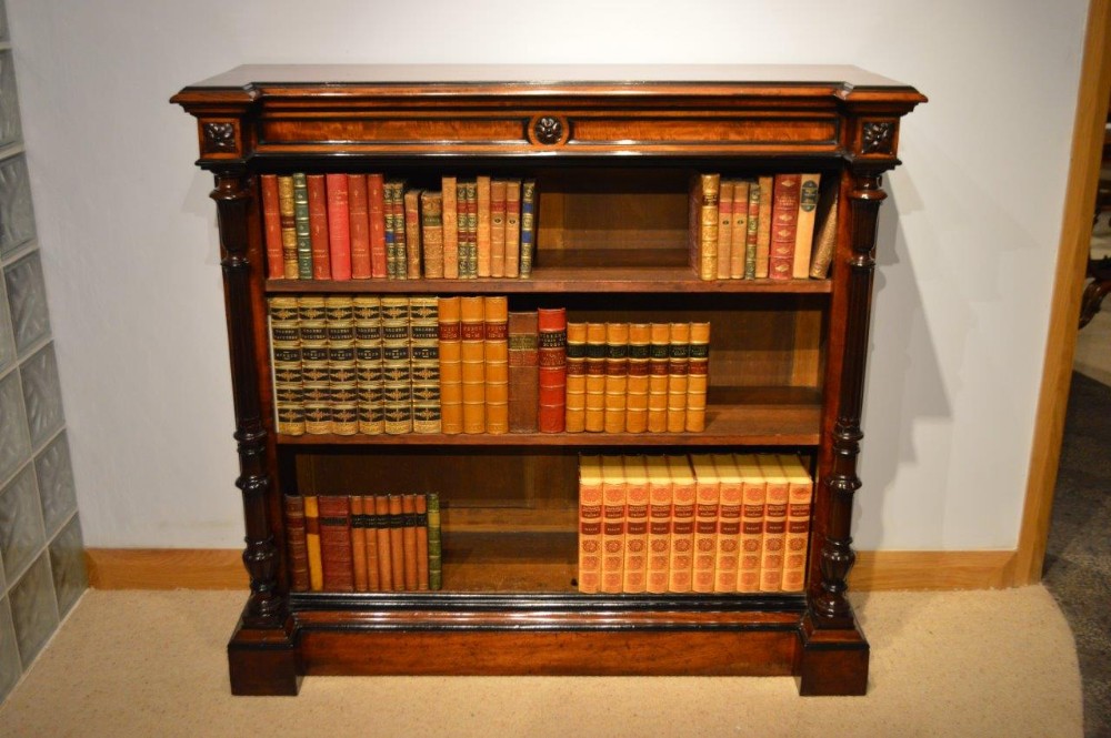 A Superb Mahogany Victorian Period Open Bookcase