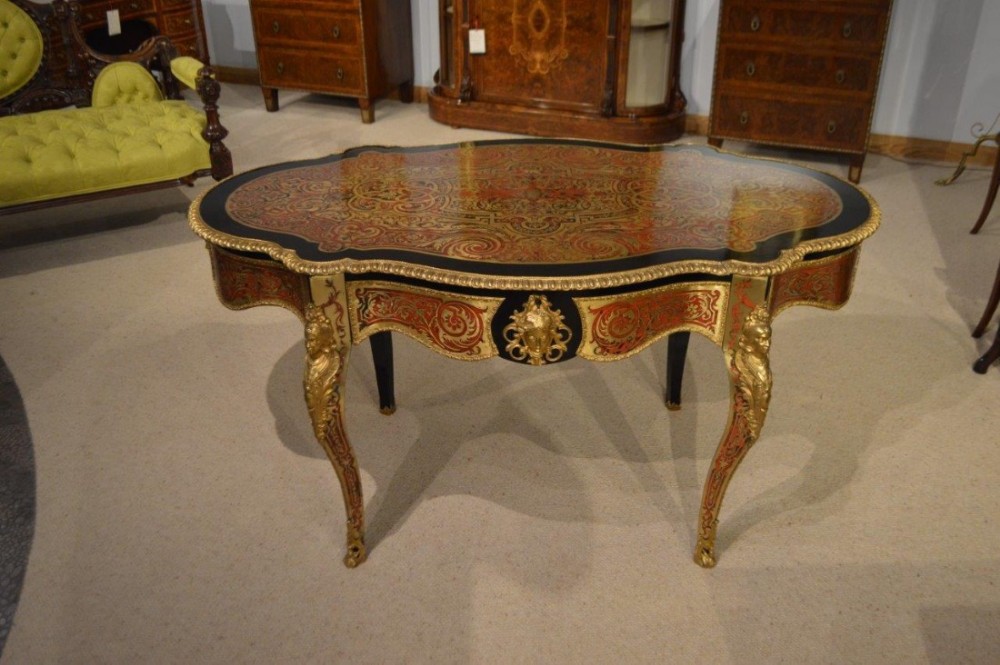 A Stunning Quality Louis XV Style 19th Century Boulle Centre Table