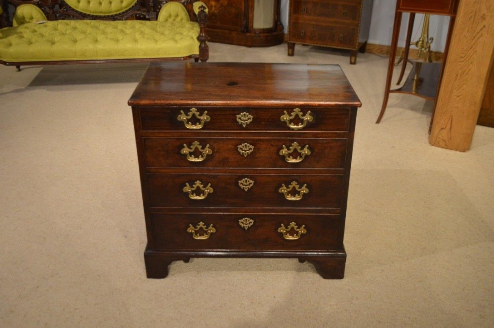 A Fine Mahogany George III Period Small Chest Of Drawers