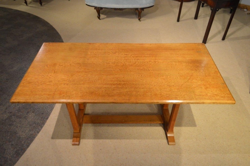 An oak arts & crafts Period refectory table by Gordon Russell.