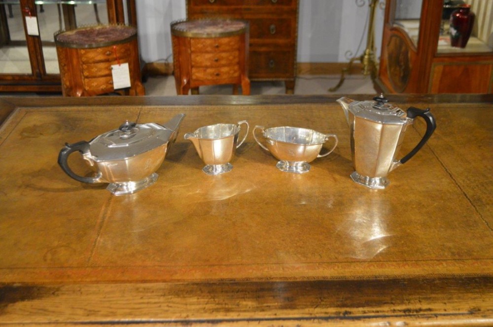 Sterling Silver Art Deco Period tea and coffee set