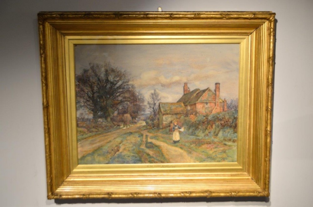 An Edwardian Period watercolour by Sidney Grant Rowe 
