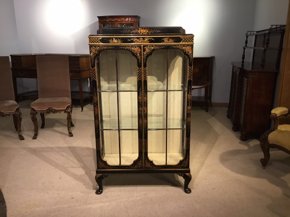 A Chinoiserie Edwardian Period Display Cabinet.
