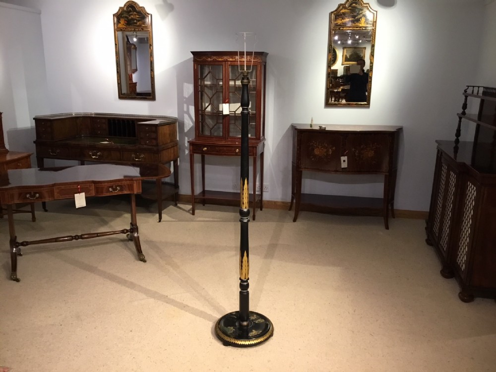 A 1920s Period Chinoiserie antique standard lamp