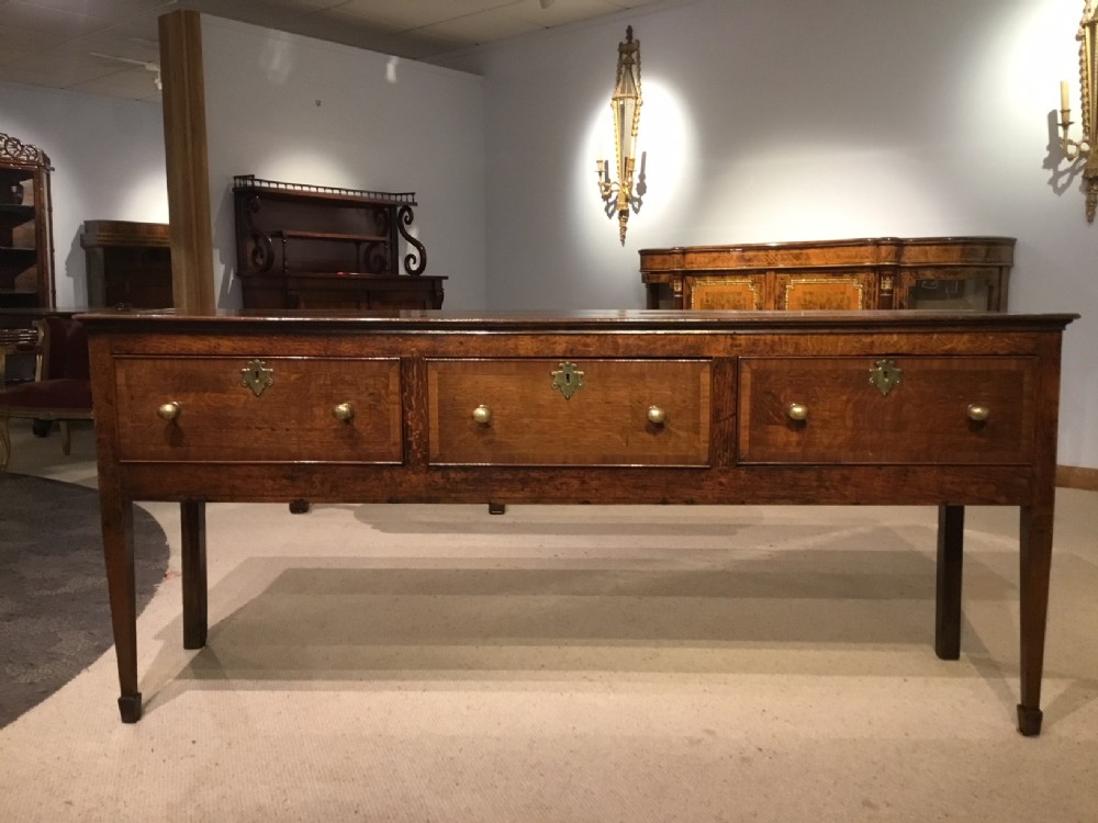 An Early 19th Century antique oak dresser base