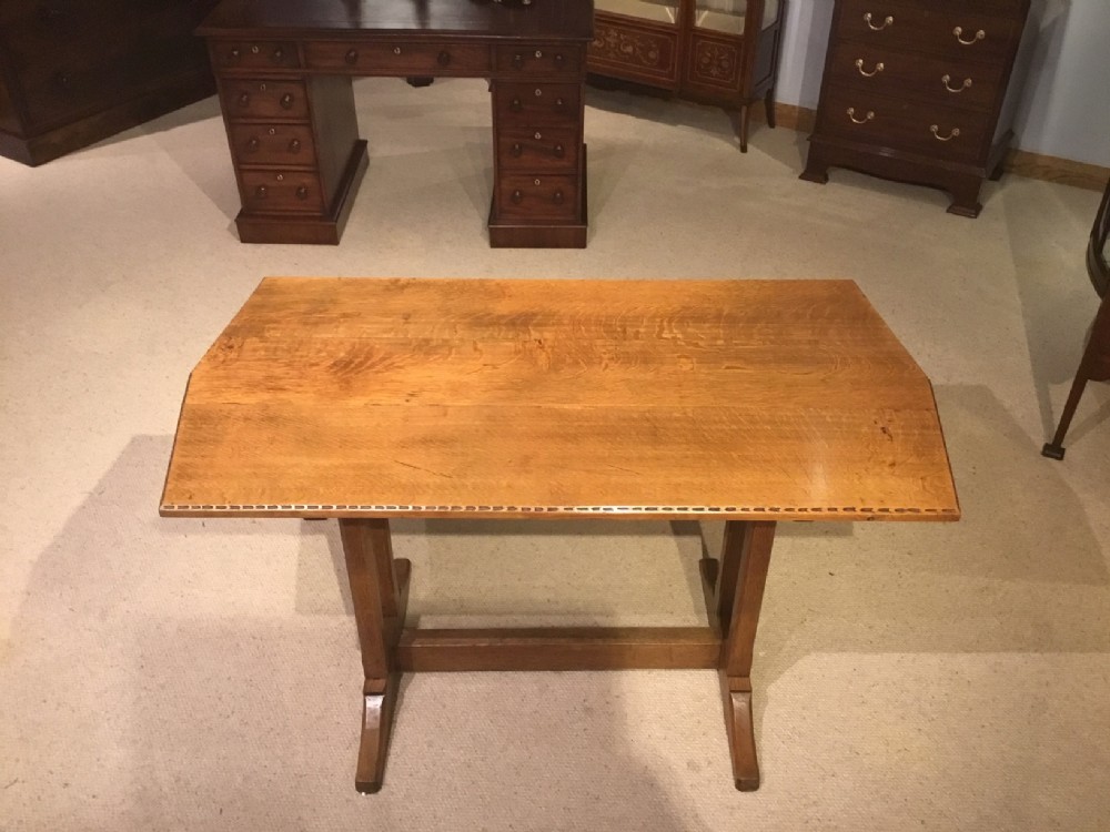 An Oak Arts & Crafts Period Cotswold School Dining Table 