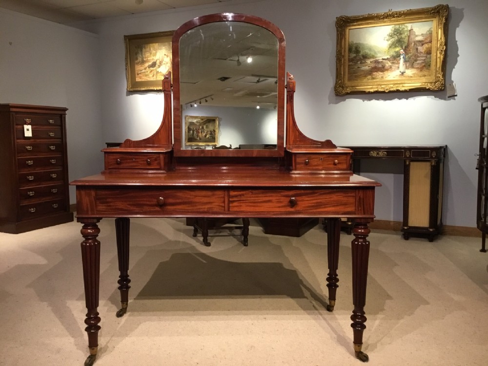 A good mahogany Victorian Period Gillows dressing table.