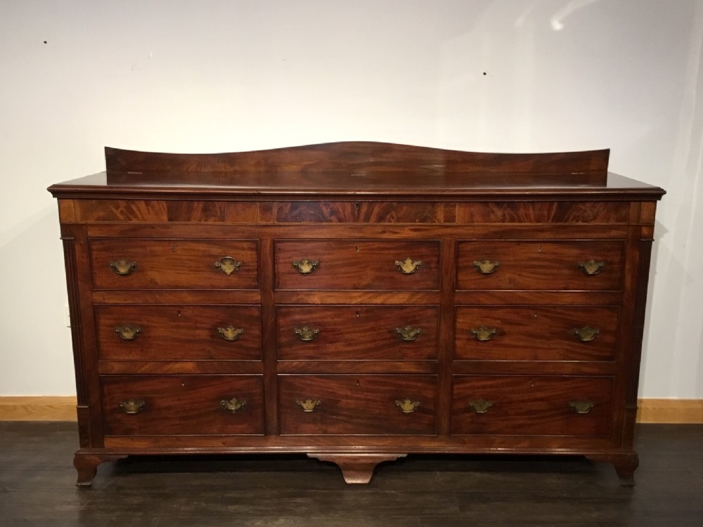 An Early 19th Century mahogany Lancashire mule chest