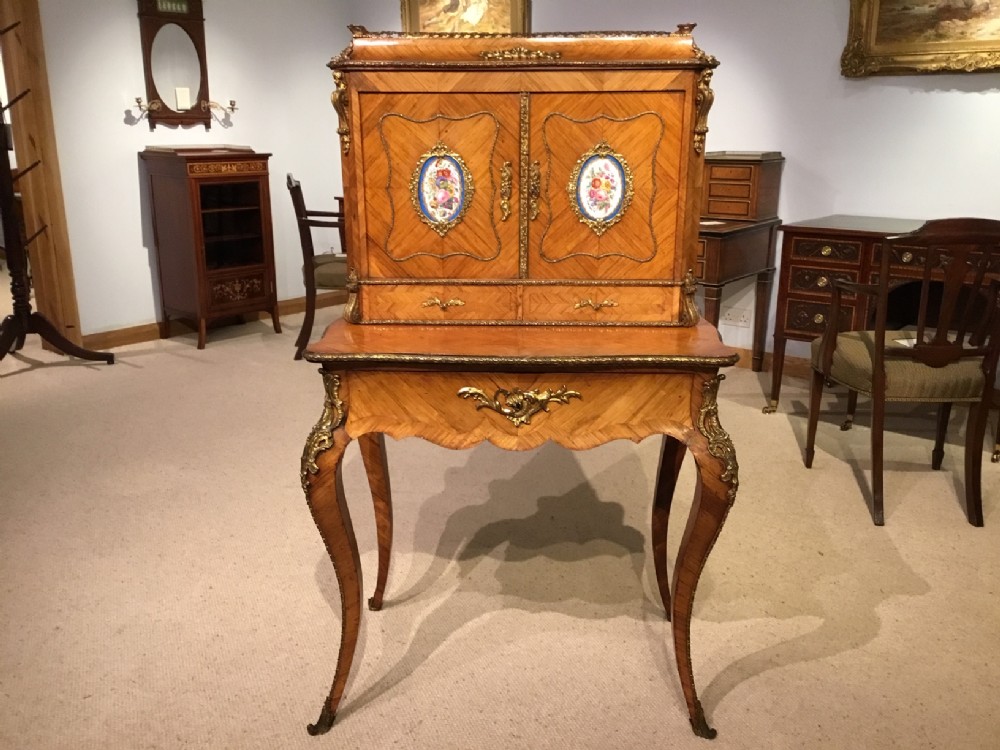  A 19th Century French Louis XVI Style kingwood bonheur de jour.