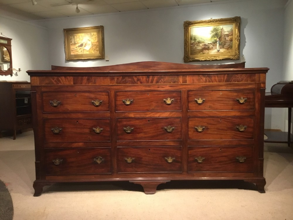 A mahogany Early 19th Century Lancashire mule chest