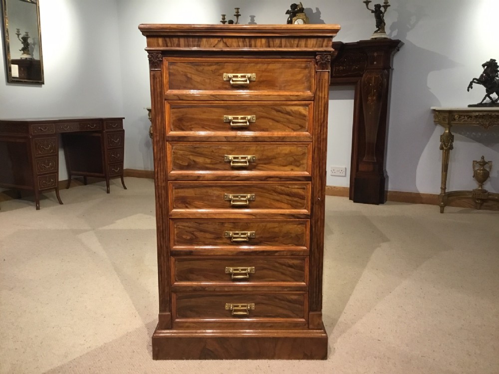An olive wood Victorian Period wellington chest