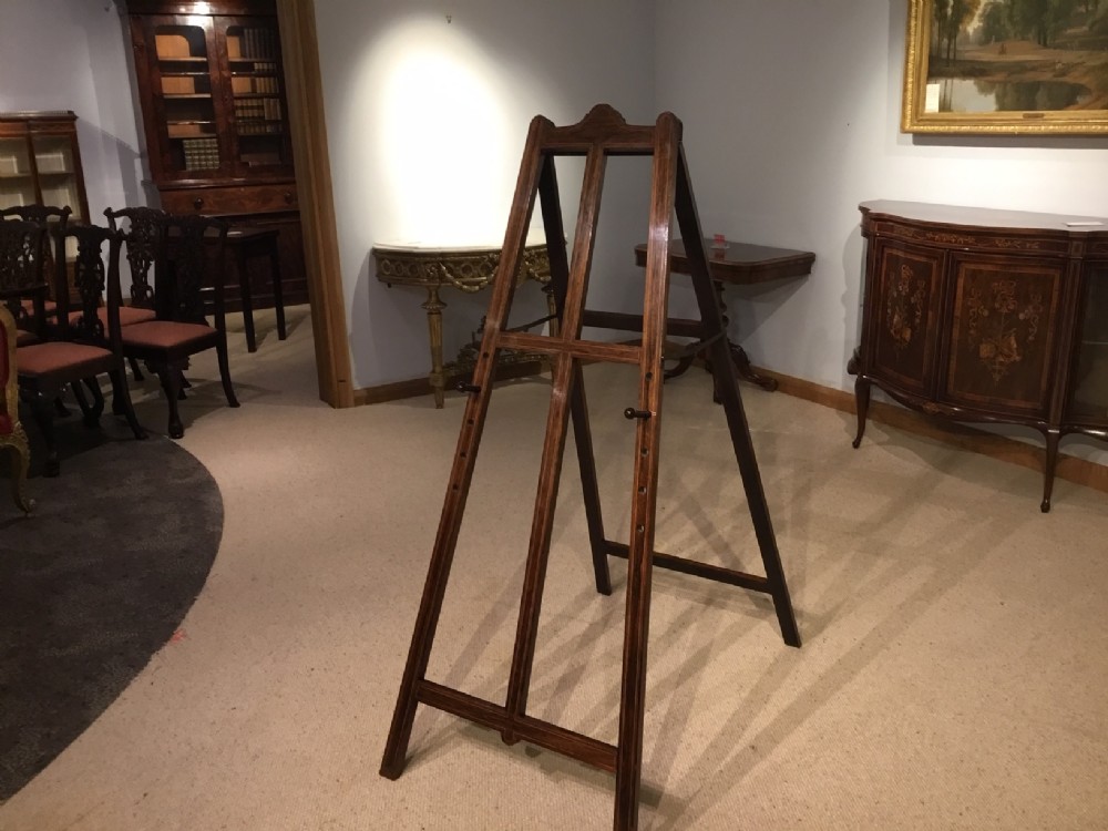 A rosewood Victorian Period easel