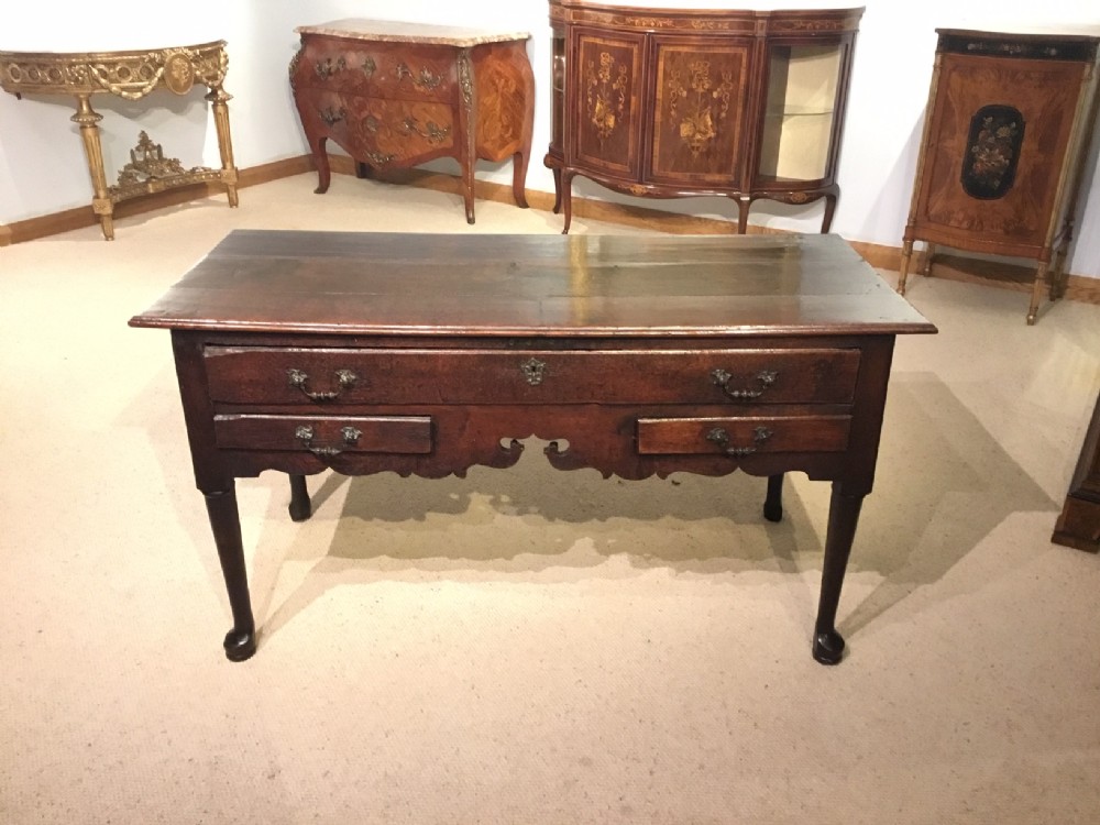 An oak George III Period side table