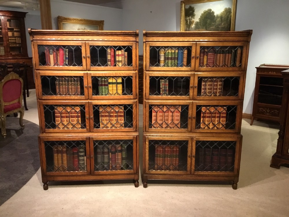 A good pair of stacking bookcases by Minty of Oxford