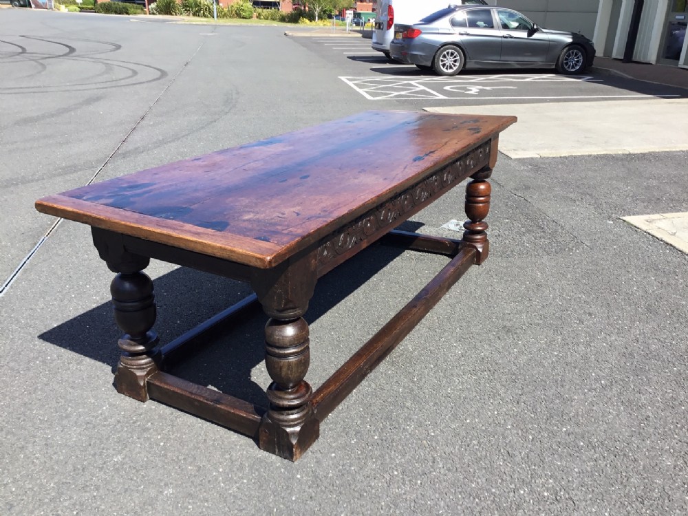A 17th Century & Later Oak refectory table