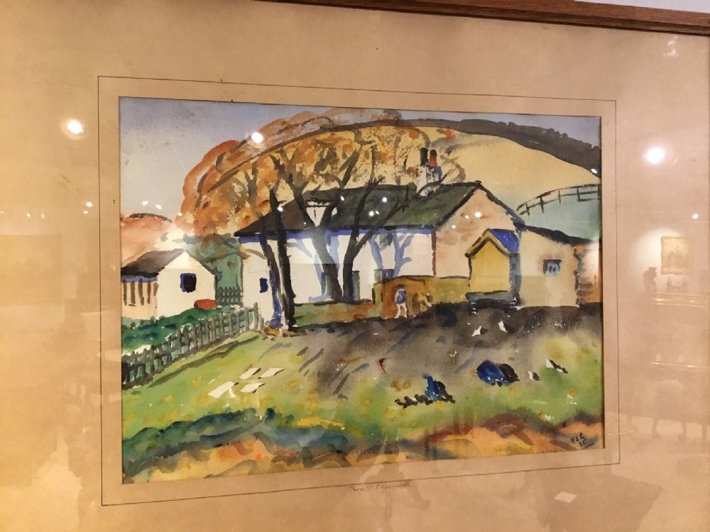 A watercolour painting by Lancashire artist Vallance J. Gregson Titled 