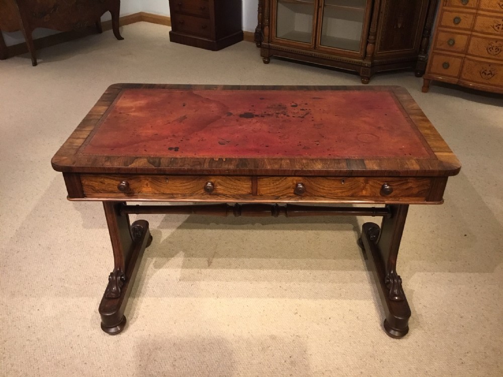 A good rosewood Early Victorian Period antique library table