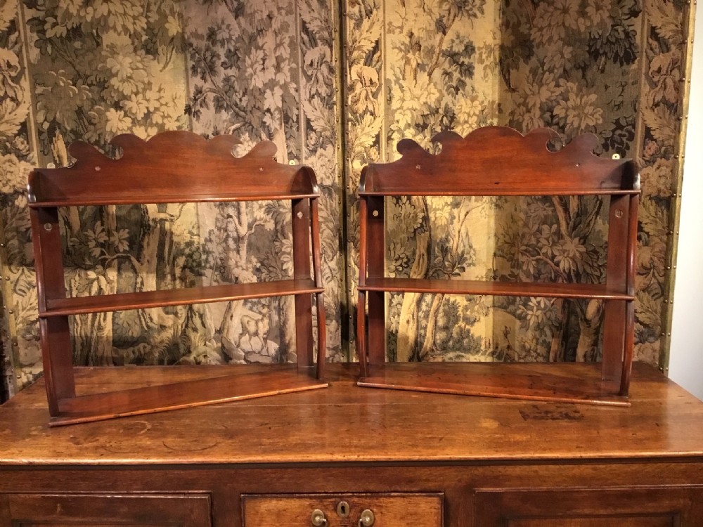 A good pair of mahogany Regency Period wall shelves