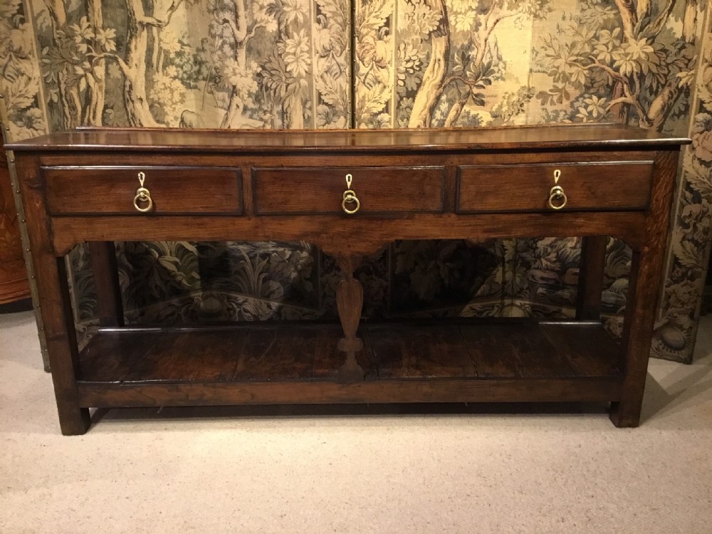 An oak Georgian Period antique dresser base