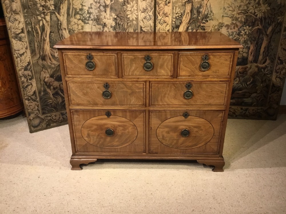 A mahogany Regency Period antique chest of drawers