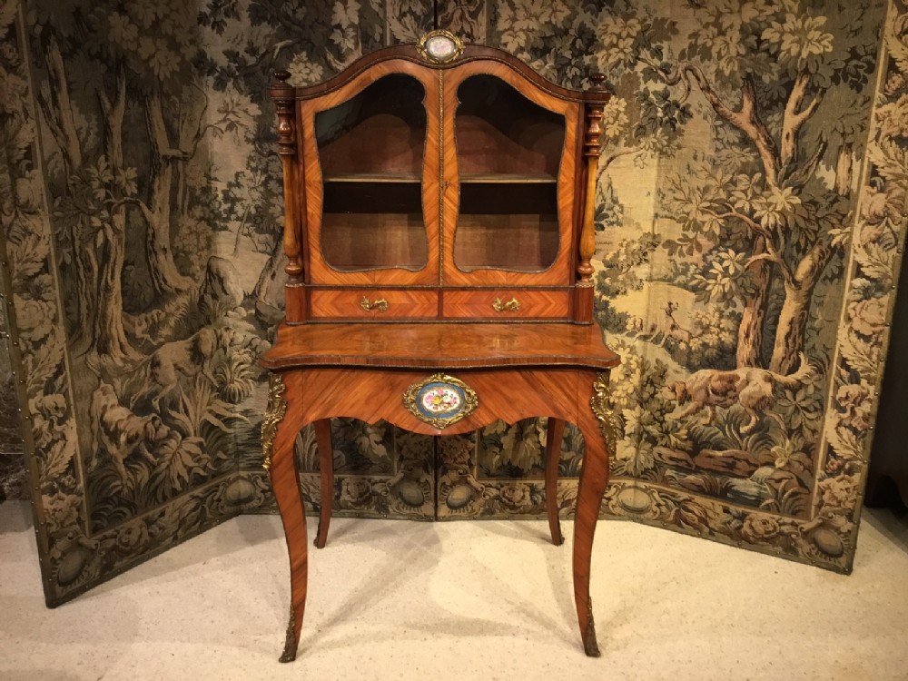 A Good French Kingwood & ormolu mounted bonheur du jour