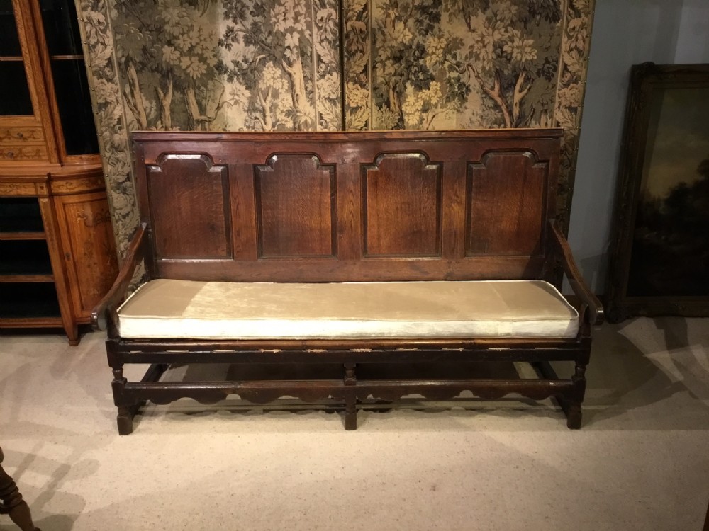 A lovely original oak 18th Century settle
