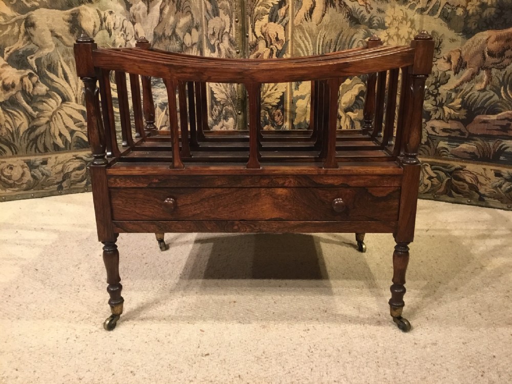A Good rosewood Regency Period  Canterbury