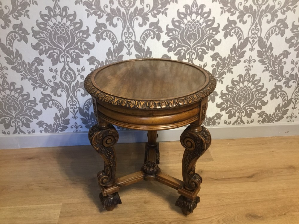 A fine quality Carolean Style walnut stand