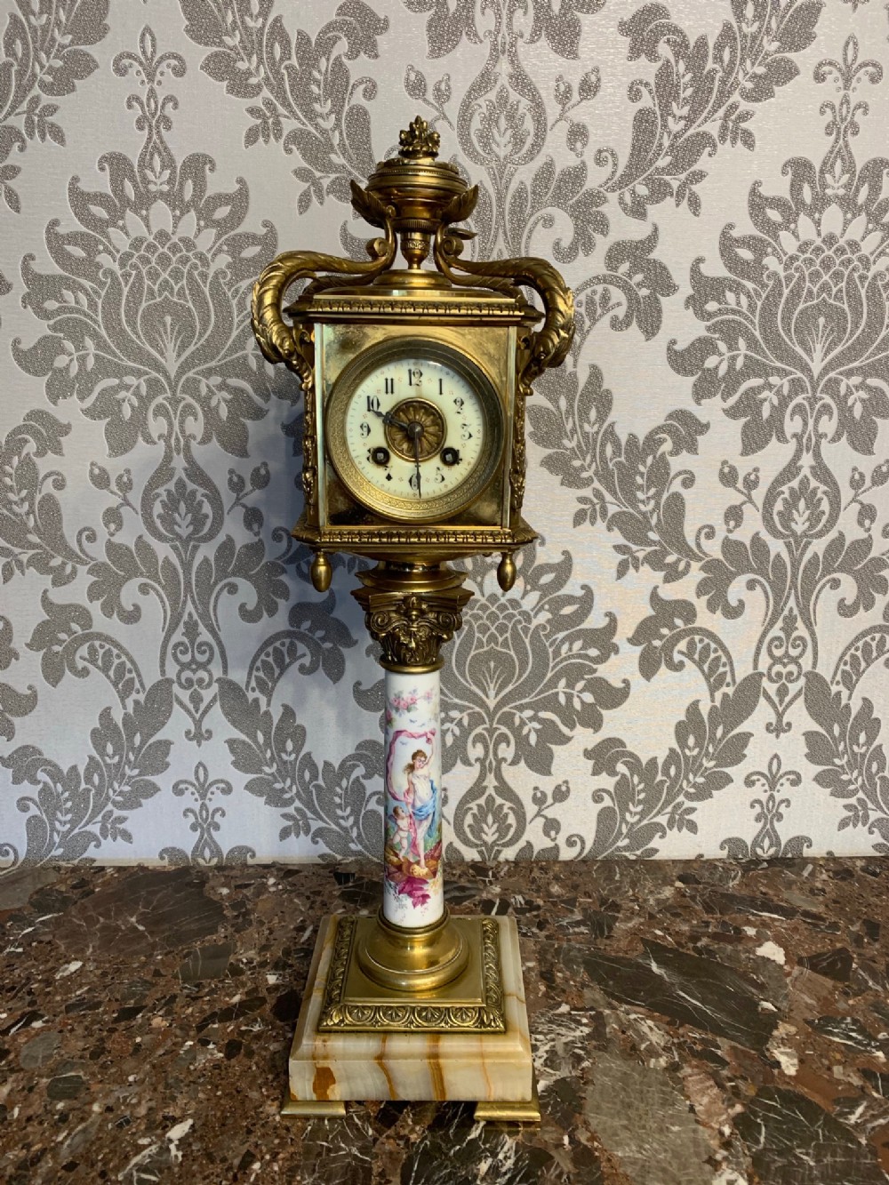 An Unusual French Late 19th Century novelty clock/barometer