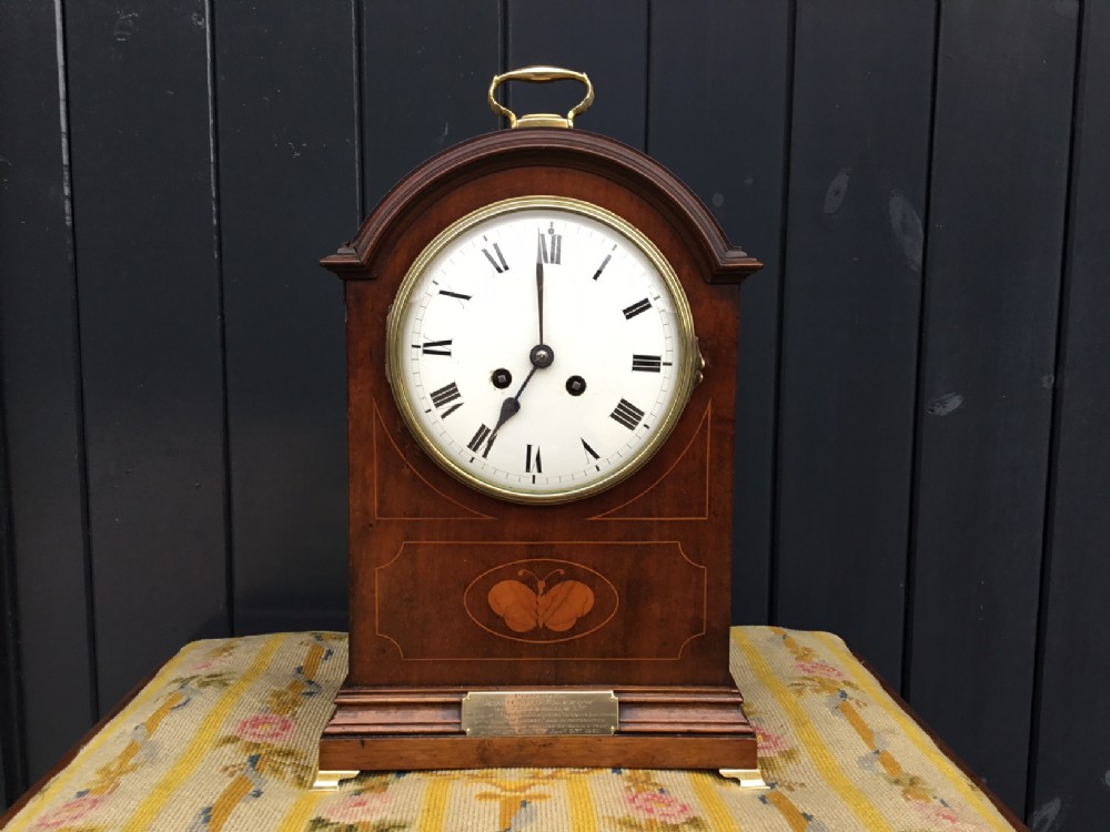 A quality Edwardian Period mahogany antique bracket clock
