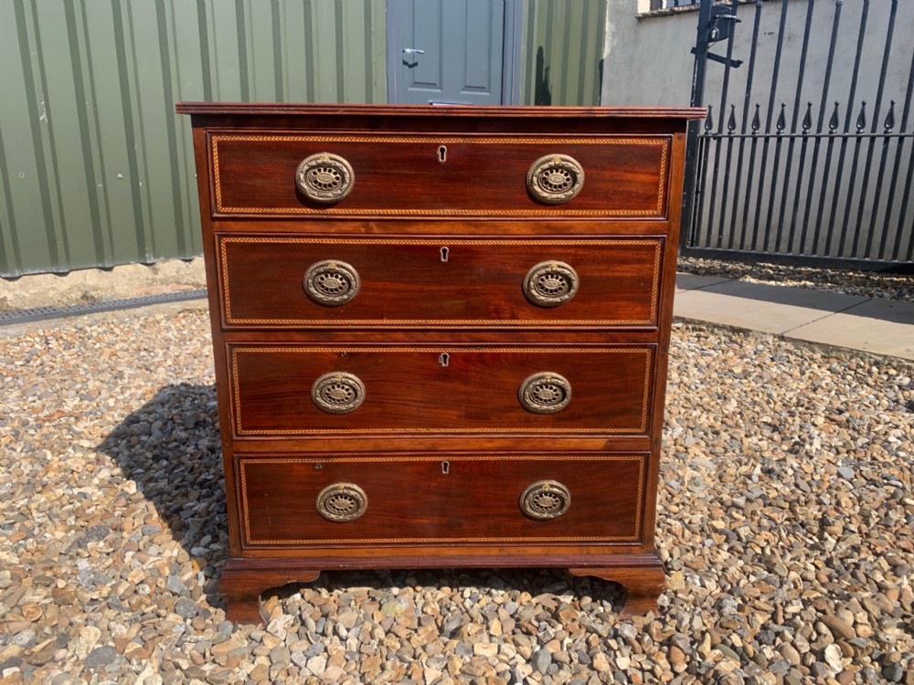 A George III Style mahogany chest of drawers