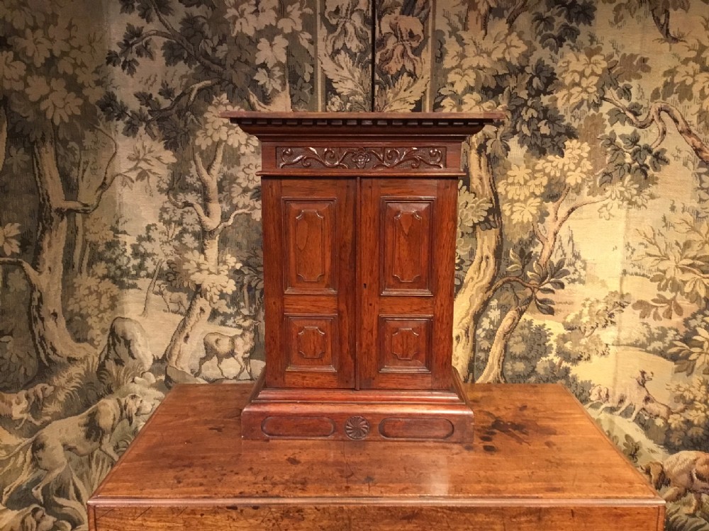 An Anglo Indian padouk spice cabinet