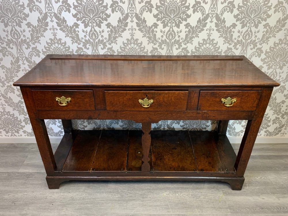 A George III Period oak antique dresser base