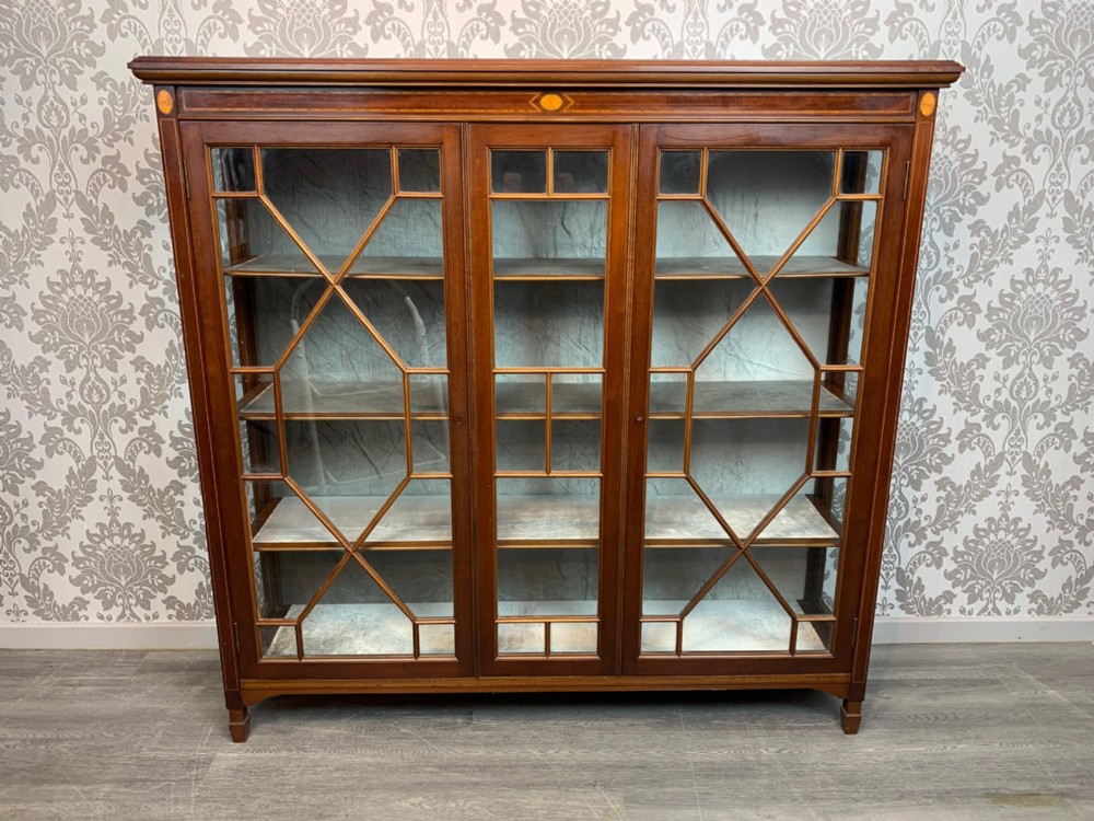 An Edwardian Period mahogany display cabinet
