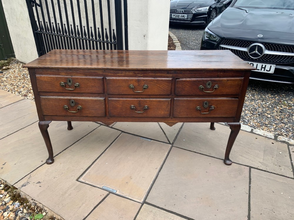 A George III Period oak antique dresser base.