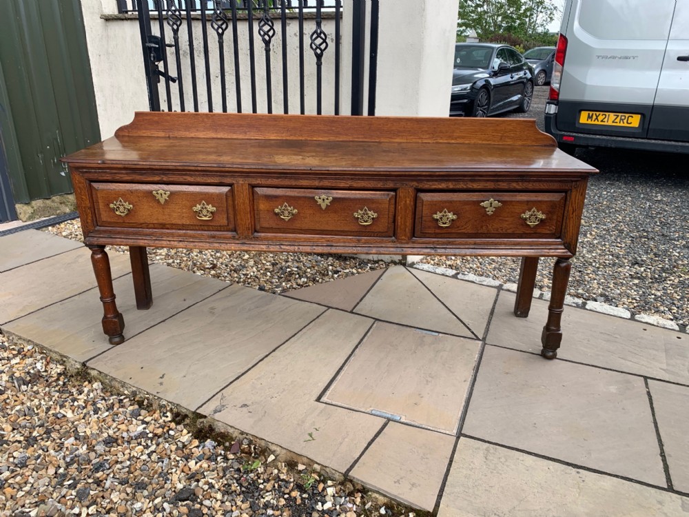 An 18th Century oak antique dresser base