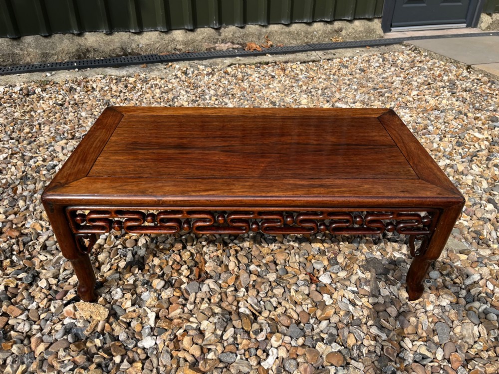 A 19th Century Chinese hardwood antique coffee table