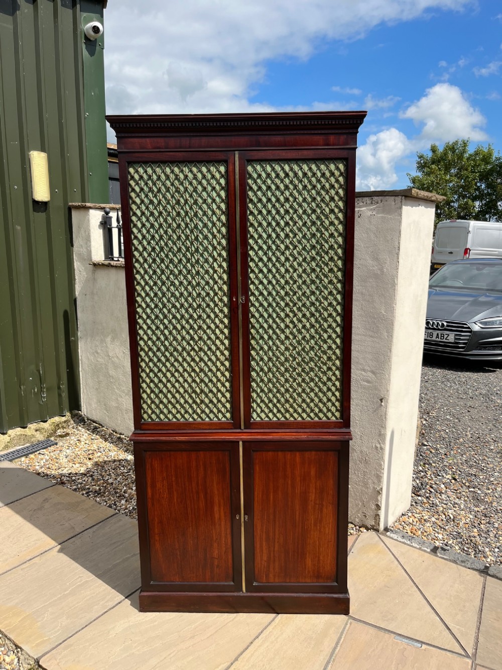 A George IV Period mahogany two door bookcase