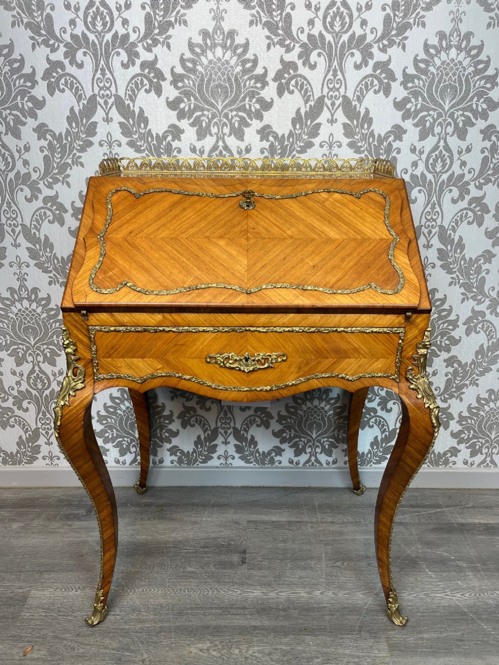 A Late 19th Century French Kingwood bureau de dame