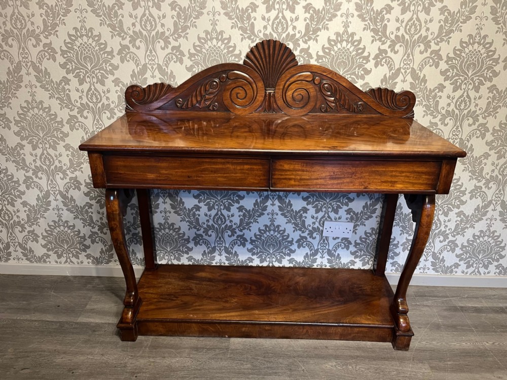 A William IV Period mahogany antique console table