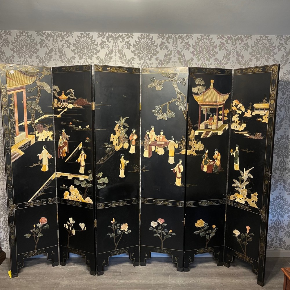An Early 20th Century Chinese six fold screen