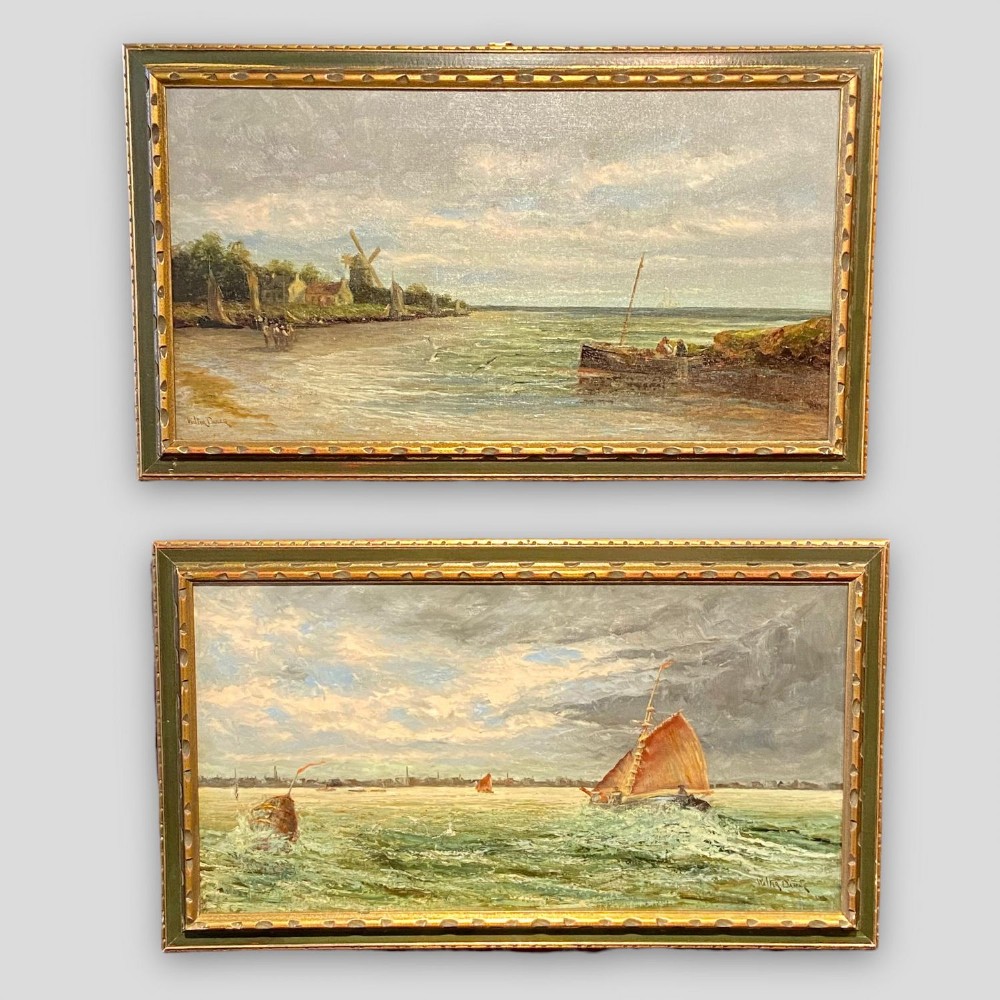 A pair of Late 19th Century oil paintings by Walter Danks (1882-1912).