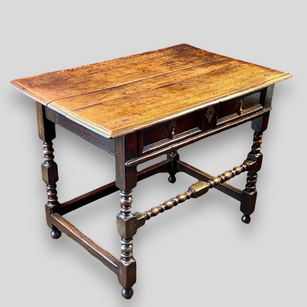 A Late 17th Century oak antique side table