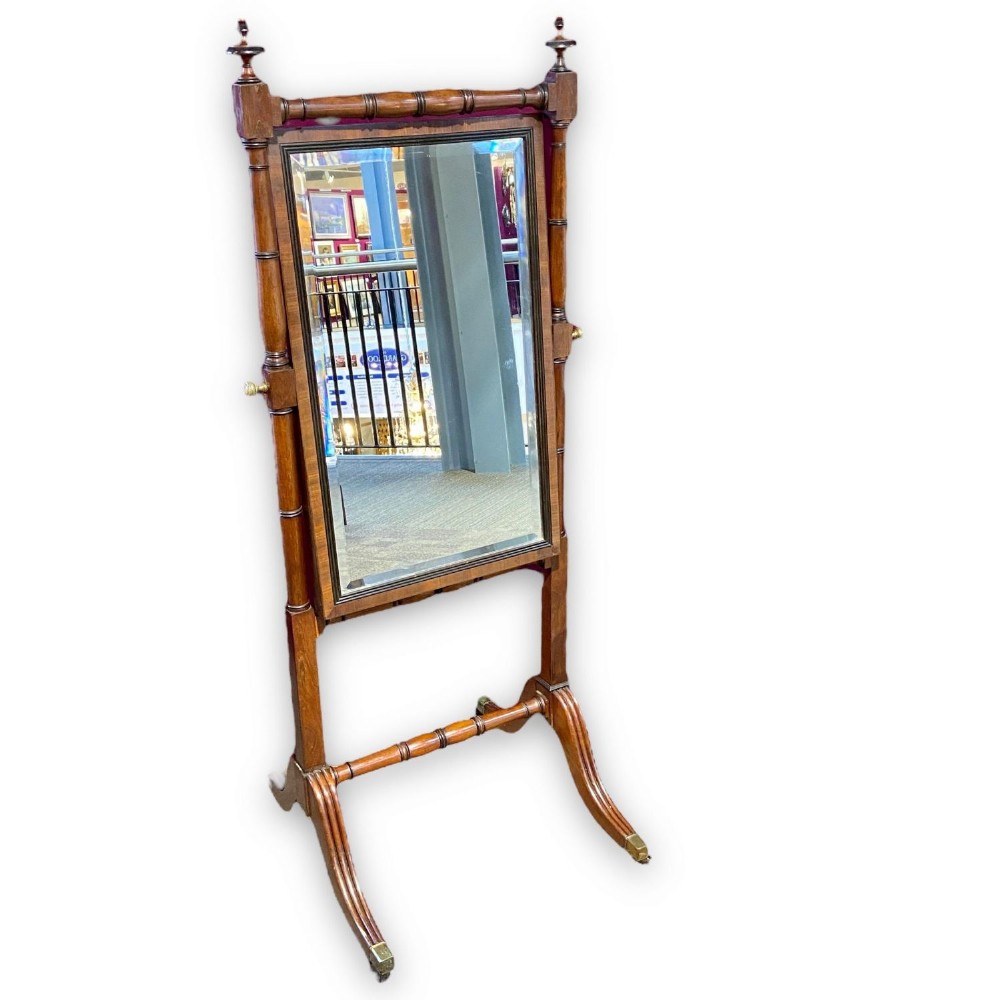 A Regency Period mahogany antique dressing mirror