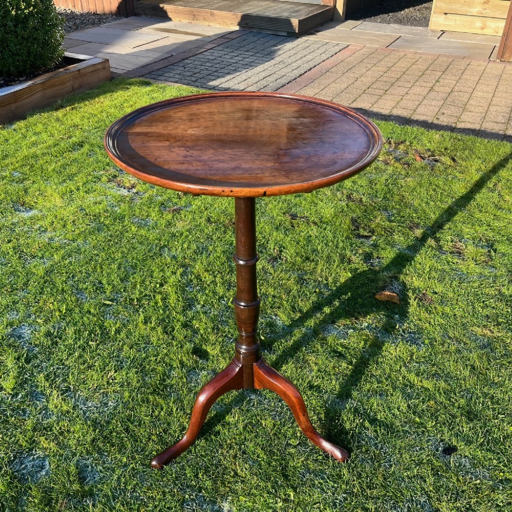 A George III Period mahogany tripod table