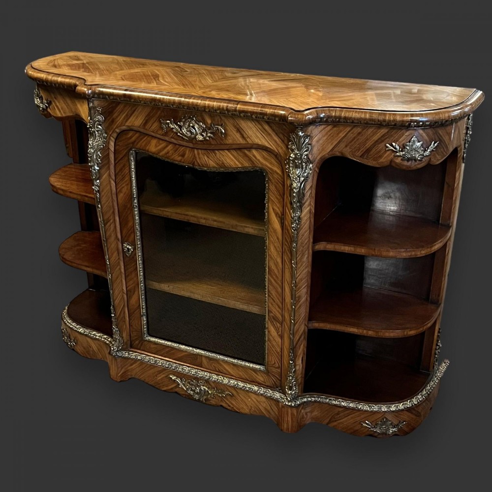 A Superb quality Victorian kingwood and ormolu mounted antique side cabinet