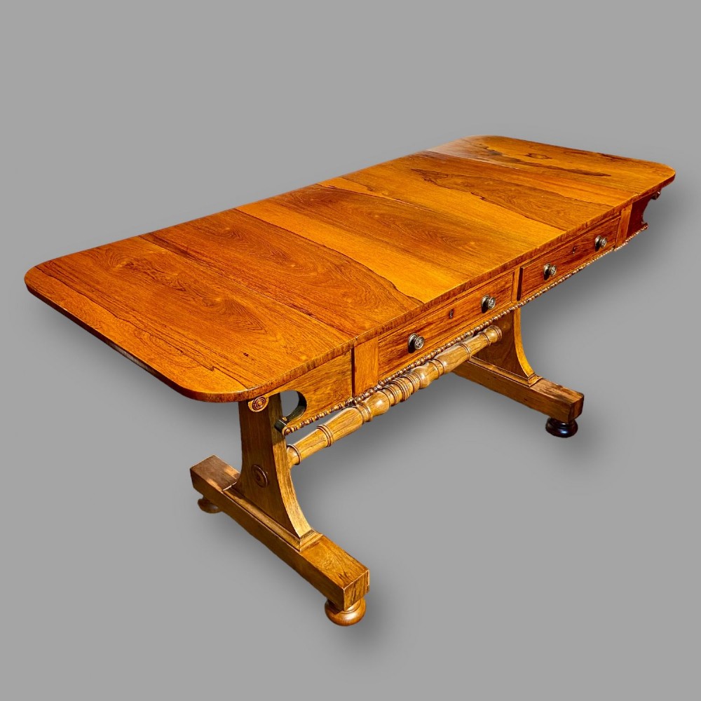 A Regency Period rosewood antique sofa table