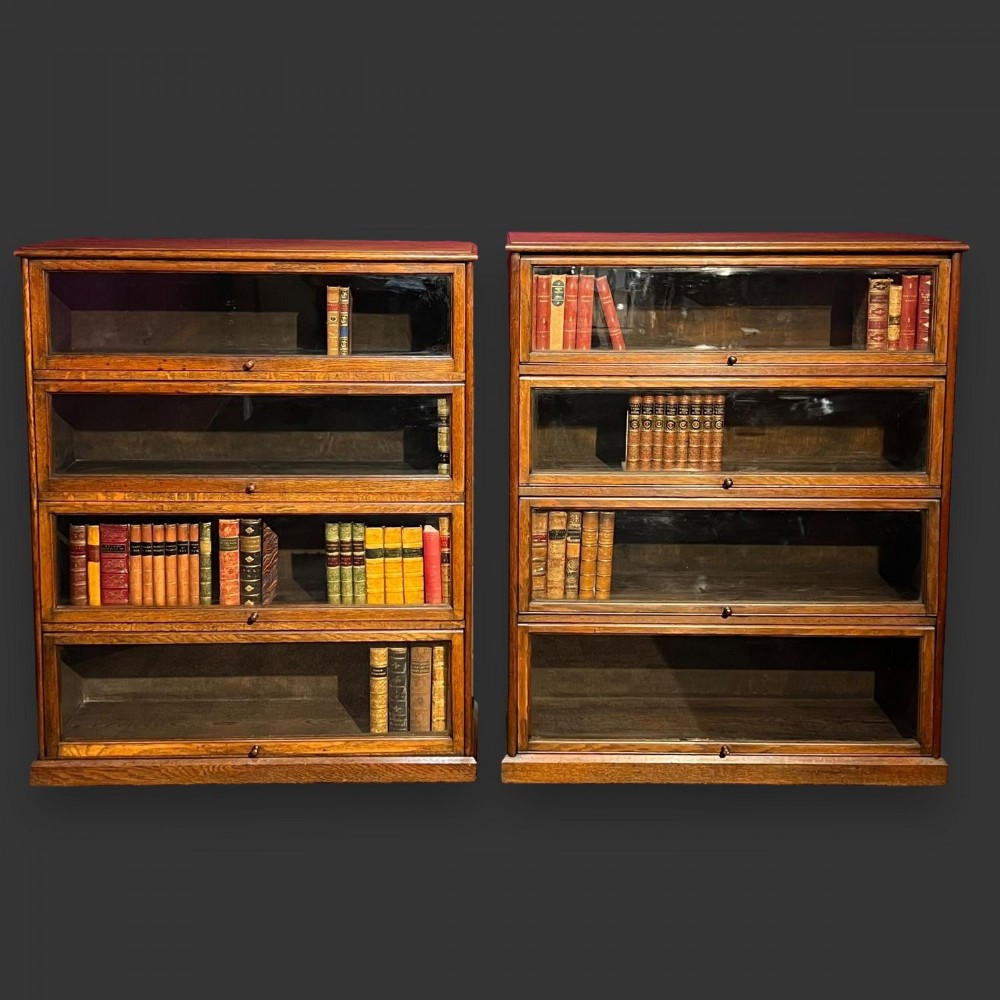 A pair of 1920s Period oak bookcases