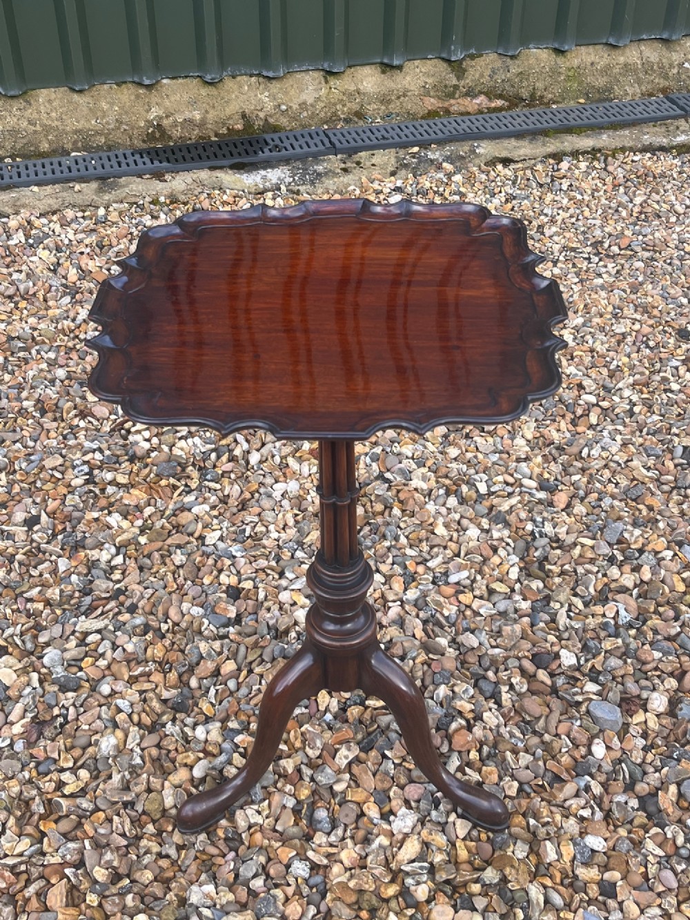 An Edwardian Period Chippendale Style mahogany wine table