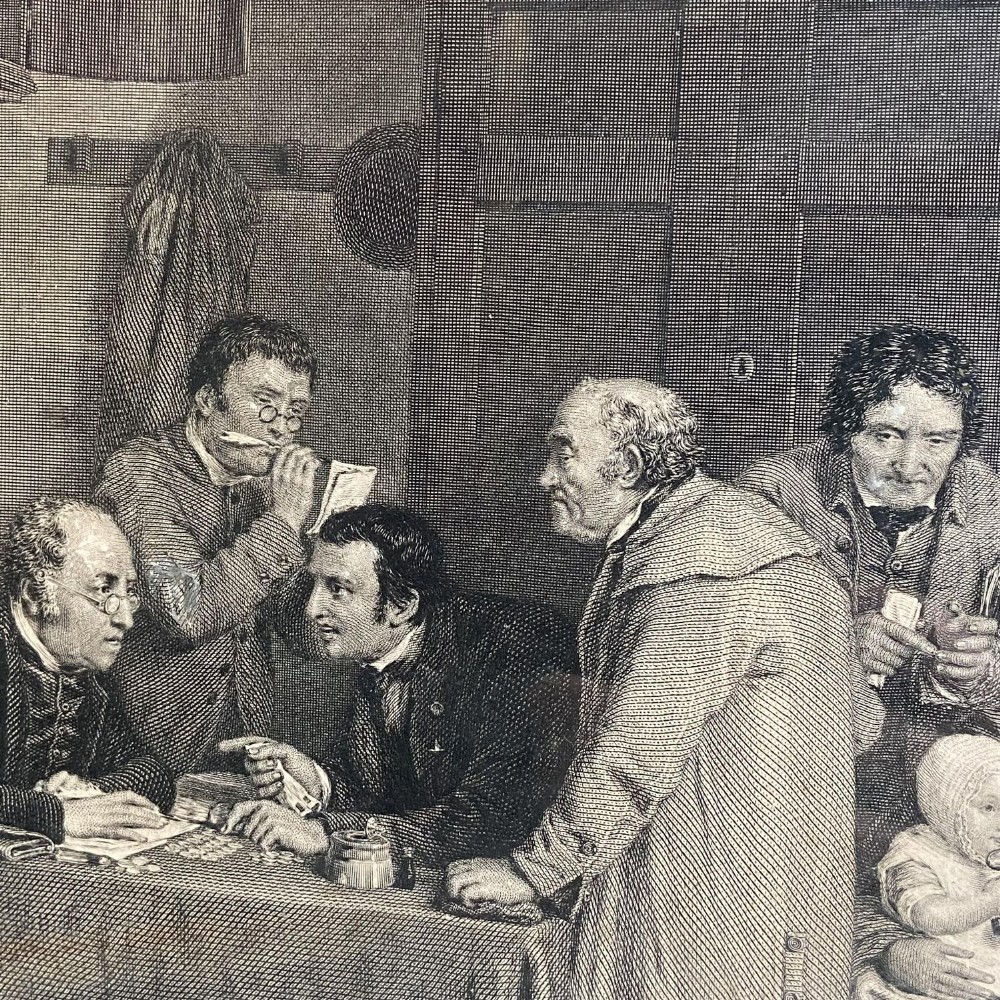 A Pair of 19th century engravings on interior scenes.